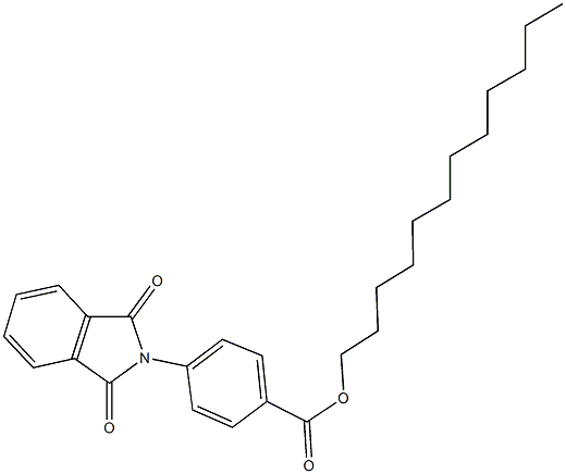 dodecyl 4-(1,3-dioxo-1,3-dihydro-2H-isoindol-2-yl)benzoate Structural