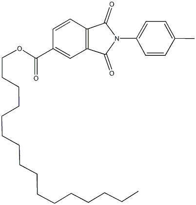 hexadecyl 2-(4-methylphenyl)-1,3-dioxoisoindoline-5-carboxylate Structural