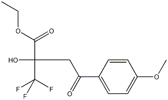 ethyl 2-hydroxy-4-(4-methoxyphenyl)-4-oxo-2-(trifluoromethyl)butanoate Structural
