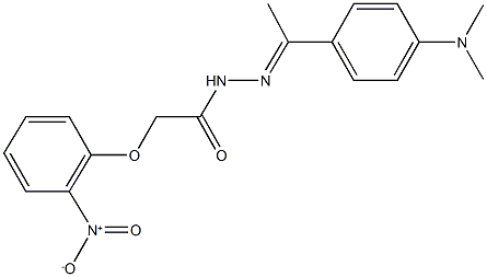 N'-{1-[4-(dimethylamino)phenyl]ethylidene}-2-{2-nitrophenoxy}acetohydrazide Structural