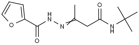 N-(tert-butyl)-3-(2-furoylhydrazono)butanamide Structural