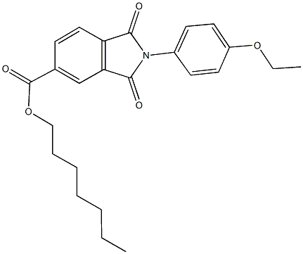 heptyl 2-(4-ethoxyphenyl)-1,3-dioxoisoindoline-5-carboxylate Structural
