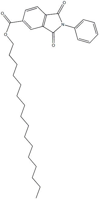 hexadecyl 1,3-dioxo-2-phenyl-5-isoindolinecarboxylate Structural