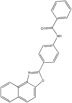 N-(4-naphtho[1,2-d][1,3]oxazol-2-ylphenyl)benzamide Structural