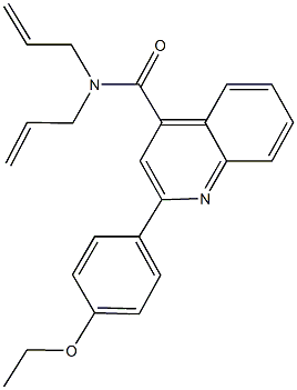 N,N-diallyl-2-(4-ethoxyphenyl)-4-quinolinecarboxamide Structural