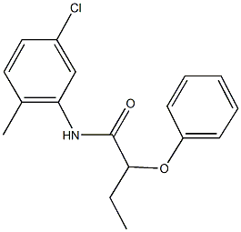 N-(5-chloro-2-methylphenyl)-2-phenoxybutanamide Structural