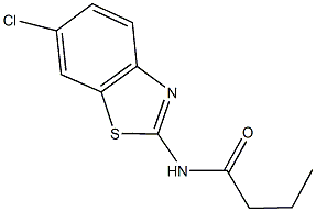 N-(6-chloro-1,3-benzothiazol-2-yl)butanamide Structural