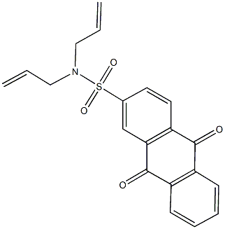 N,N-diallyl-9,10-dioxo-9,10-dihydro-2-anthracenesulfonamide Structural