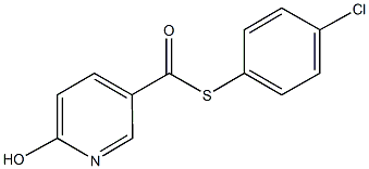 S-(4-chlorophenyl) 6-hydroxy-3-pyridinecarbothioate Structural