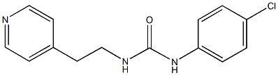 N-(4-chlorophenyl)-N'-[2-(4-pyridinyl)ethyl]urea Structural