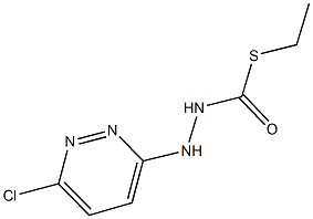 S-ethyl 2-(6-chloro-3-pyridazinyl)hydrazinecarbothioate Structural