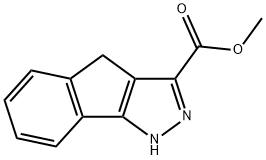 methyl 1,4-dihydroindeno[1,2-c]pyrazole-3-carboxylate Structural