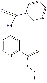 ethyl 4-[(3-pyridinylcarbonyl)amino]-2-pyridinecarboxylate Structural