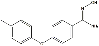 N'-hydroxy-4-(4-methylphenoxy)benzenecarboximidamide Structural