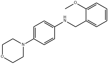 N-(2-methoxybenzyl)-N-[4-(4-morpholinyl)phenyl]amine Structural