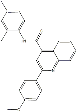 N-(2,4-dimethylphenyl)-2-(4-methoxyphenyl)-4-quinolinecarboxamide Structural