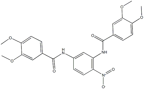 N-{5-[(3,4-dimethoxybenzoyl)amino]-2-nitrophenyl}-3,4-dimethoxybenzamide Structural