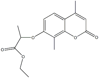 ethyl 2-[(4,8-dimethyl-2-oxo-2H-chromen-7-yl)oxy]propanoate Structural