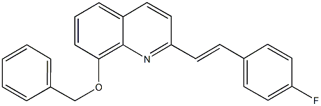 benzyl 2-[2-(4-fluorophenyl)vinyl]-8-quinolinyl ether Structural