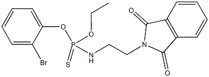 O-(2-bromophenyl) O-ethyl 2-(1,3-dioxo-1,3-dihydro-2H-isoindol-2-yl)ethylamidothiophosphate Structural