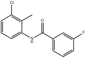 N-(3-chloro-2-methylphenyl)-3-fluorobenzamide Structural