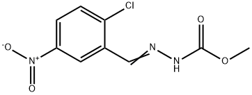 methyl 2-{2-chloro-5-nitrobenzylidene}hydrazinecarboxylate Structural