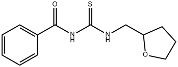 N-benzoyl-N'-(tetrahydro-2-furanylmethyl)thiourea Structural