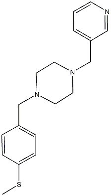 methyl4-{[4-(3-pyridinylmethyl)-1-piperazinyl]methyl}phenylsulfide Structural