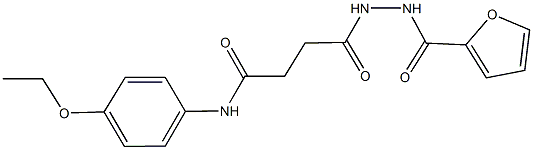 N-(4-ethoxyphenyl)-4-[2-(2-furoyl)hydrazino]-4-oxobutanamide Structural