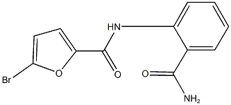 N-[2-(aminocarbonyl)phenyl]-5-bromo-2-furamide Structural