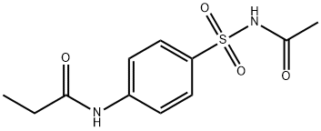 N-{4-[(acetylamino)sulfonyl]phenyl}propanamide Structural
