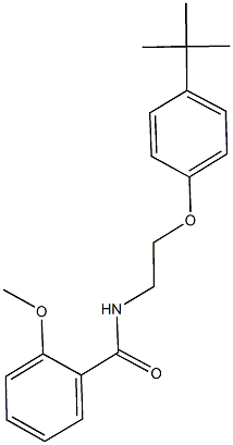 N-[2-(4-tert-butylphenoxy)ethyl]-2-methoxybenzamide Structural
