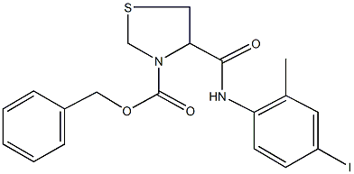 benzyl 4-[(4-iodo-2-methylanilino)carbonyl]-1,3-thiazolidine-3-carboxylate Structural
