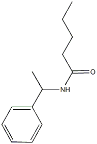 N-(1-phenylethyl)pentanamide Structural