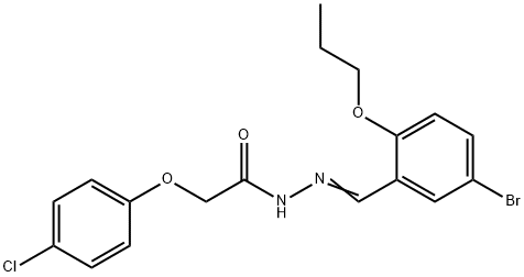 N'-(5-bromo-2-propoxybenzylidene)-2-(4-chlorophenoxy)acetohydrazide Structural