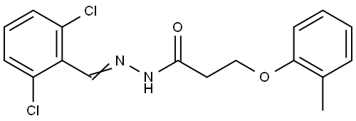 N'-(2,6-dichlorobenzylidene)-3-(2-methylphenoxy)propanohydrazide Structural