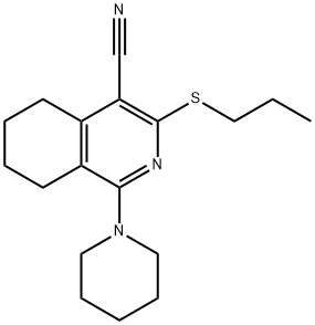 1-piperidin-1-yl-3-(propylsulfanyl)-5,6,7,8-tetrahydroisoquinoline-4-carbonitrile