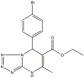 ethyl 7-(4-bromophenyl)-5-methyl-4,7-dihydrotetraazolo[1,5-a]pyrimidine-6-carboxylate Structural