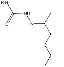 heptan-3-one semicarbazone Structural