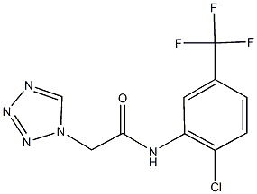N-[2-chloro-5-(trifluoromethyl)phenyl]-2-(1H-tetraazol-1-yl)acetamide Structural