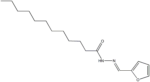 N'-(2-furylmethylene)dodecanohydrazide Structural