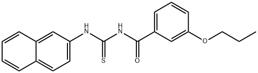 N-(2-naphthyl)-N'-(3-propoxybenzoyl)thiourea Structural