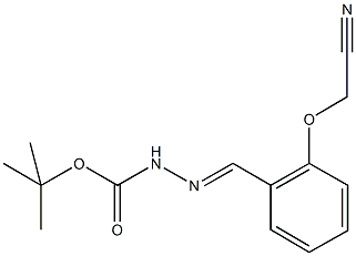 tert-butyl 2-[2-(cyanomethoxy)benzylidene]hydrazinecarboxylate Structural