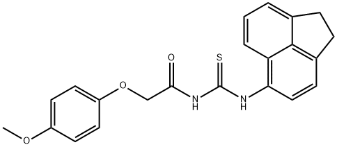 N-(1,2-dihydro-5-acenaphthylenyl)-N'-[(4-methoxyphenoxy)acetyl]thiourea Structural