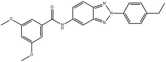 N-[2-(4-ethylphenyl)-2H-1,2,3-benzotriazol-5-yl]-3,5-dimethoxybenzamide Structural