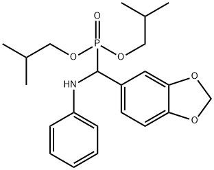 diisobutyl anilino(1,3-benzodioxol-5-yl)methylphosphonate Structural
