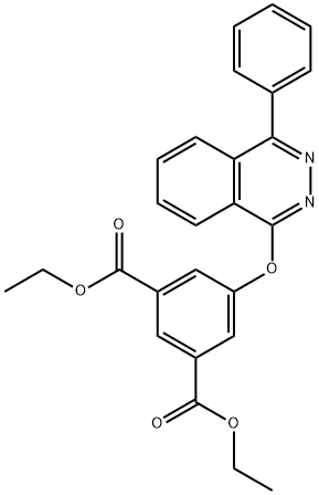 diethyl 5-[(4-phenylphthalazin-1-yl)oxy]isophthalate Structural