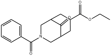 ethyl 3-benzoyl-9-oxo-3-azabicyclo[3.3.1]nonane-7-carboxylate Structural