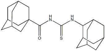 N-(2-adamantyl)-N'-(1-adamantylcarbonyl)thiourea Structural