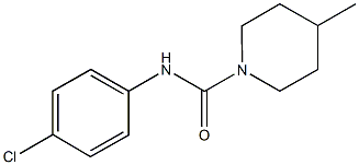 N-(4-chlorophenyl)-4-methyl-1-piperidinecarboxamide Structural